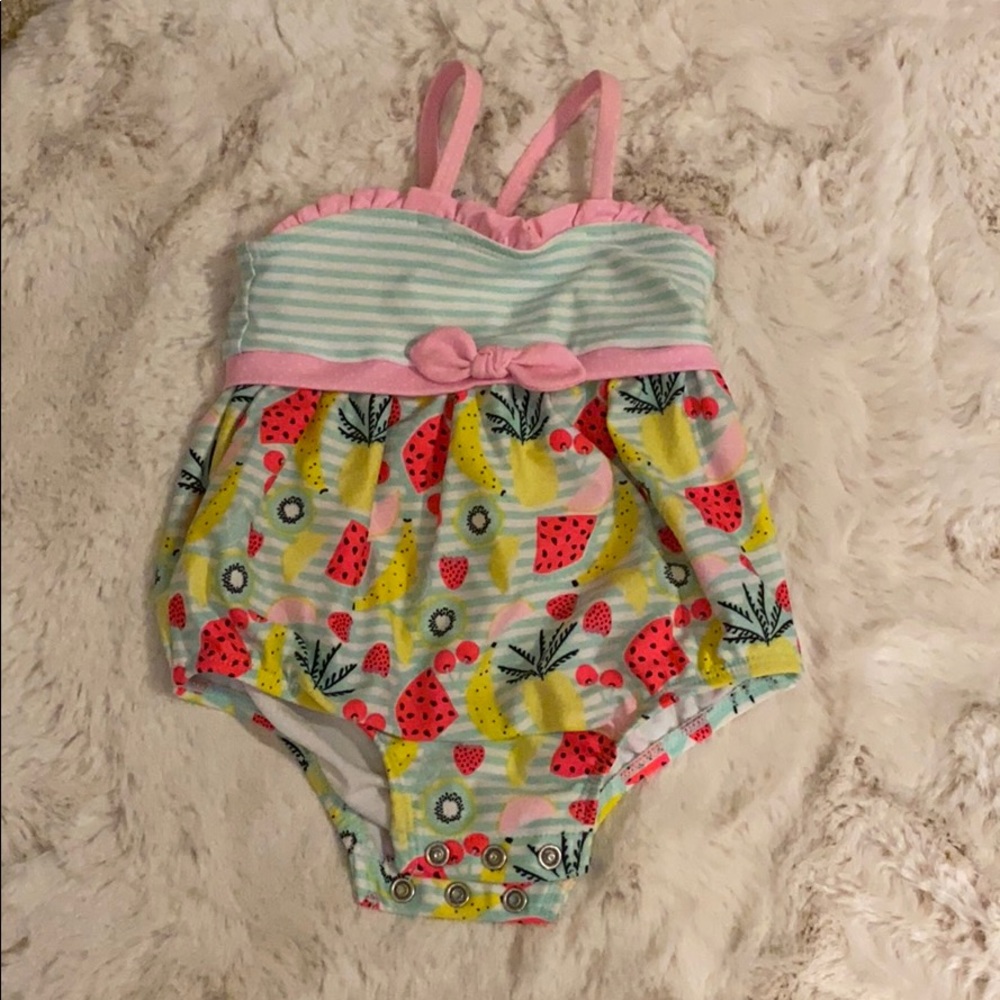 Fruity swimsuit for baby
